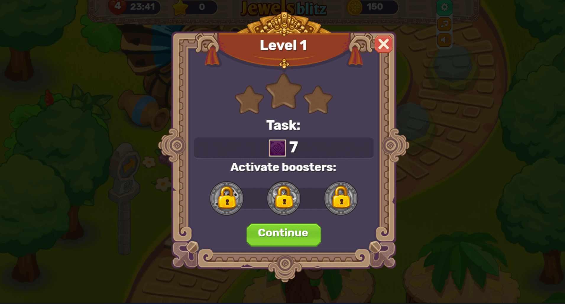 Jewels Blitz gem matches